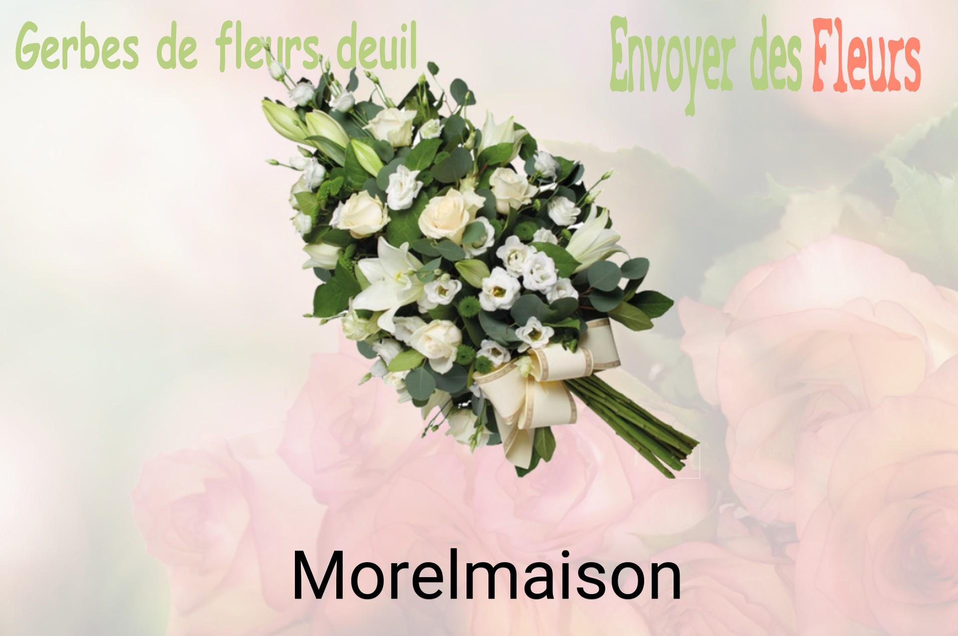 Gerbe de fleurs de deuil livrée à Morelmaison